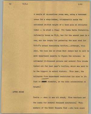 Primary view of object titled '[News Script: UTA]'.