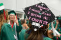 Photograph: [Bachelor's Graduate decorated cap]