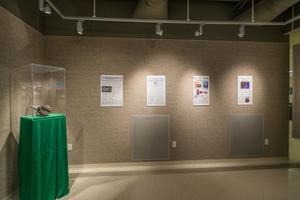 Primary view of object titled '[A History of Excellence Exhibit at University Union, 5]'.