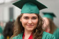 Photograph: [Mayborn graduate before the commencement ceremony]