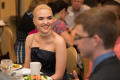 Primary view of [Molly Chambers at conference's formal dinner]