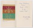 Thumbnail image of item number 2 in: '[Woven iris Christmas card]'.