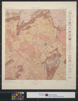 Primary view of object titled 'Areal Geology: Texas Llano Quadrangle'.