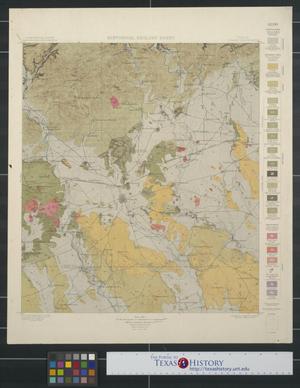 Primary view of object titled 'Historical Geology Sheet: Texas Uvalde Quadrangle'.