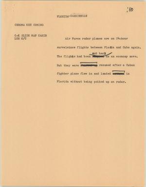 Primary view of object titled '[News Script: Florida - Caribbean]'.