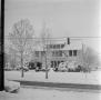 Photograph: [Photograph of a fraternity house in the winter #9]