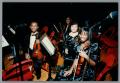 Primary view of [Photograph of students posing with their instruments]