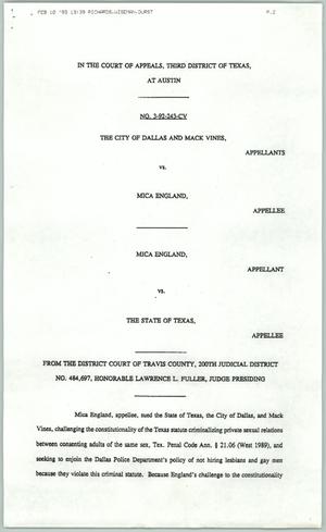 Primary view of object titled '[Legal case details]'.