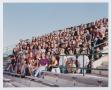 Photograph: [Photograph of TAMS students on UNT stadium bleachers]