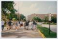 Photograph: [Photograph of students on campus street]