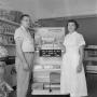 Photograph: [Cook Book Cake display at Bill's Drive-In]
