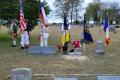 Thumbnail image of item number 1 in: '[Color Guard with flags at Glenfawn Cemetery]'.
