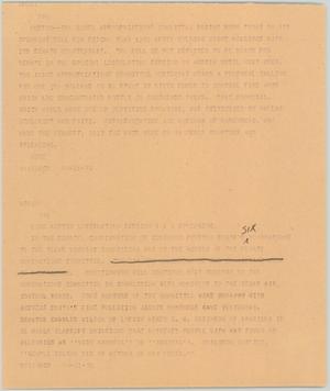 Primary view of object titled '[News Script: Spending bills]'.