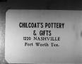 Photograph: [Chilcoat's Pottery and Gifts slides]