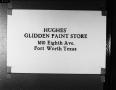 Photograph: [Hughes' Glidden Paint Store slides]