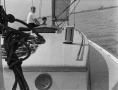Photograph: [Byrd III and Vernon Miller on a sailboat]