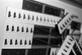 Photograph: [Photograph of front side damage to light board]
