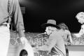 Photograph: [Hank Williams Jr playing the piano at the 1974 Country Gold Annivers…