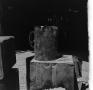 Primary view of [Photograph of a bucket on a box]