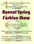 Poster: [Annual Spring Fashion Show flier, April 20, 2006]