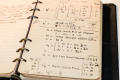 Photograph: [Byrd notebook with construction measurements]