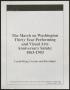 Primary view of [Presentation: The March on Washington Thirty Year Performing and Visual Arts Anniversary Salute: 1963-1993]