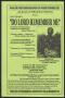 Pamphlet: [Flyer: Do Lord Remember Me]