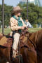 Photograph: [Girl on horse in Homecoming Parade, 2007]