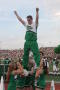 Photograph: [NT Cheer stunt performer at the UNT v Navy game]