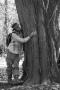 Photograph: [UNT engineering student holding tree]