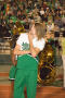 Photograph: [NT Cheer member at Homecoming game, 2007]