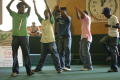 Photograph: [Students dancing at 12 O'Clock Takeover]