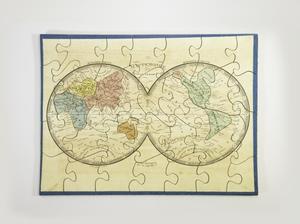 Primary view of object titled '[Puzzle map of the globe]'.