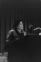 Photograph: [Pearl S. Buck standing at podium, 2]