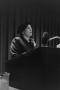 Photograph: [Pearl S. Buck standing at podium, 3]