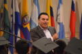 Photograph: [Speaker at the 2013 La Raza ceremony 2]