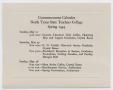 Thumbnail image of item number 1 in: '[Commencement Calendar for North Texas State Teachers College, Spring 1944]'.