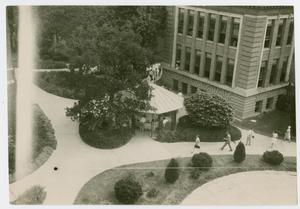 Primary view of object titled '[Science Building and gazebo at North Texas State Teachers College]'.