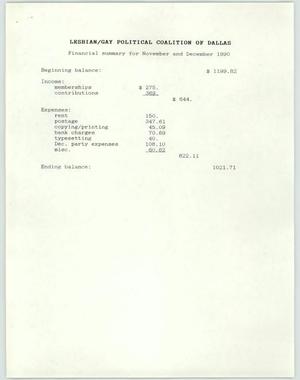 Primary view of object titled '[1990 financial summaries]'.