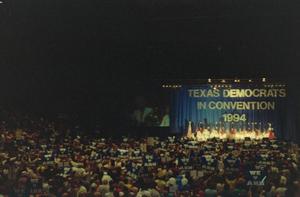 Primary view of object titled '[1994 Texas Democratic Convention stage and crowd]'.