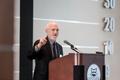 Photograph: [Robert Sirota speaking at the College of Music Faculty and Staff Ret…