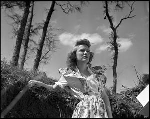 Primary view of object titled '[Avesta Favorite Edna Jo Allen Posing Outside #2, 1944]'.