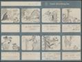 Primary view of [Eight-panel storyboard of Frosty Dog, Pup, and a dragon, pt. 1]