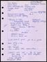 Primary view of [Handwritten financial notes]
