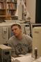 Photograph: [Photograph of UNT student in forensic science lab]