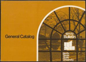 Primary view of object titled 'Catalog of North Texas State University: 1971-1972, Undergraduate'.