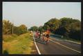 Photograph: [Clump of cyclists in the late afternoon light: Lone Star Ride 2002 e…