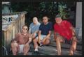 Thumbnail image of item number 1 in: '[4 people sitting on deck stairs: Lone Star Ride 2003 event photo]'.