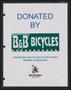 Primary view of [Donation flyer from B&B Bicycles for Lone Star Ride]