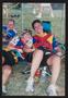 Photograph: [Cyclists lounging and smiling together: Lone Star Ride 2004 event ph…